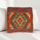 Afgán Kilim párnahuzat 40x40 kézi szövésű párna