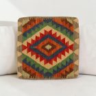 Afgán Kilim párnahuzat 40x40 kézi szövésű párna