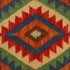 Afgán Kilim párnahuzat 40x40 kézi szövésű párna