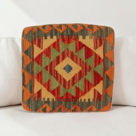 Kézi szövésű díszpárna 40x40 Kilim párnahuzat