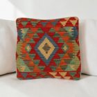 Kézi szövésű díszpárna 40x40 Kilim párnahuzat