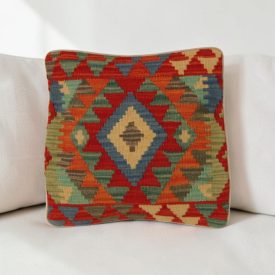Kézi szövésű díszpárna 40x40 Kilim párnahuzat