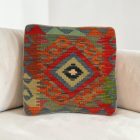 Kézi szövésű díszpárna 40x40 Kilim párnahuzat