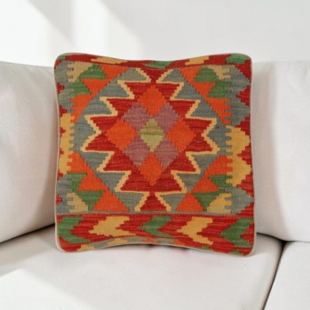 Kézi szövésű díszpárna 40x40 Kilim párnahuzat