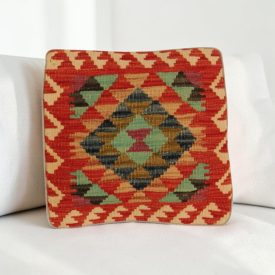 Kézi szövésű díszpárna 40x40 Kilim párnahuzat