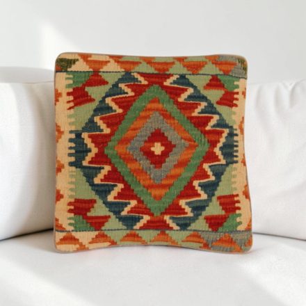Kézi szövésű díszpárna 40x40 Kilim párnahuzat