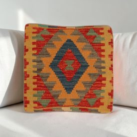 Kézi szövésű díszpárna 40x40 Kilim párnahuzat