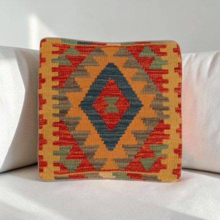 Kézi szövésű díszpárna 40x40 Kilim párnahuzat