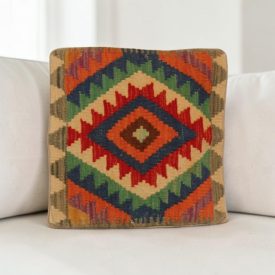 Kézi szövésű díszpárna 40x40 Kilim párnahuzat