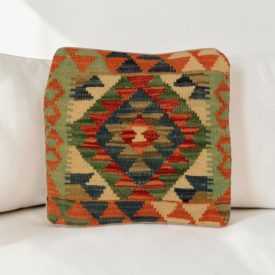 Kézi szövésű díszpárna 40x40 Kilim párnahuzat