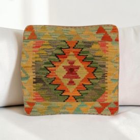Kézi szövésű díszpárna 40x40 Kilim párnahuzat