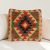 Kézi szövésű Kilim párnahuzat 40x40 afgán díszpárna