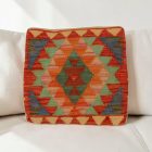 Kézi szövésű Kilim párnahuzat 40x40 afgán díszpárna