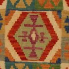 Kézi szövésű Kilim párnahuzat 40x40 afgán díszpárna