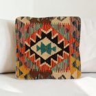 Kézi szövésű Kilim párnahuzat 45x45 afgán díszpárna