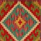 Kézi szövésű Kilim párnahuzat 40x40 afgán díszpárna