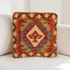 Kézi készítésű Kilim párnahuzat 40x40 afgán párna