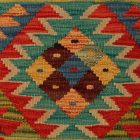 Kézi szövésű Kilim párnahuzat 40x40 afgán díszpárna