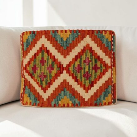Kézi szövésű Kilim párnahuzat 40x35 afgán díszpárna