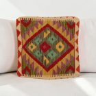 Kézi szövésű párna 45x45 Kilim párnahuzat