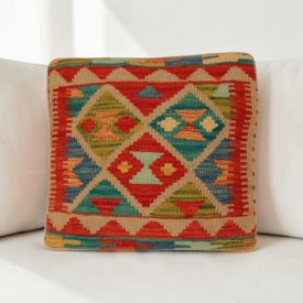 Kézi szövésű párna 40x40 Kilim párnahuzat