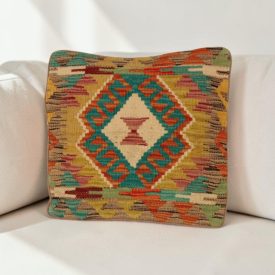 Kézi szövésű párna 40x40 Kilim párnahuzat
