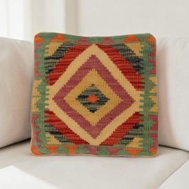 Kézi szövésű párna 40x40 Kilim párnahuzat
