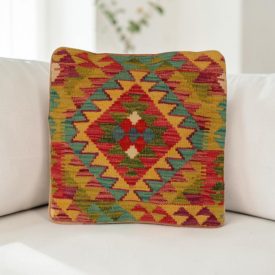 Kézi szövésű párna 40x40 Kilim párnahuzat