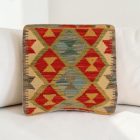 Kézi szövésű párnahuzat 40x40 Kilim díszpárna