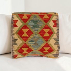 Kézi szövésű párnahuzat 40x40 Kilim díszpárna