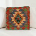 Kézi szövésű párnahuzat 40x40 Kilim díszpárna