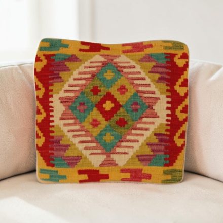 Kézi szövésű párnahuzat 40x40 Kilim díszpárna