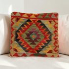 Kézi szövésű párnahuzat 40x40 Kilim díszpárna