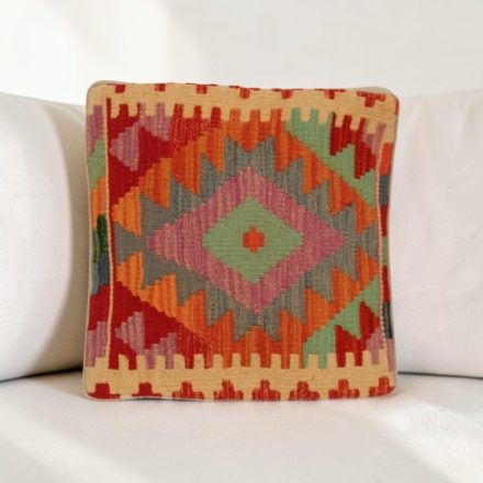 Kézi szövésű párnahuzat 40x40 Kilim díszpárna