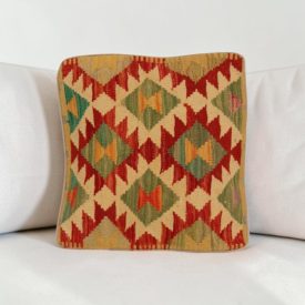 Kézi szövésű párnahuzat 40x40 Kilim díszpárna