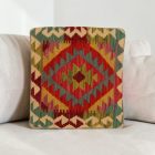 Kézi szövésű párnahuzat 40x40 Kilim díszpárna