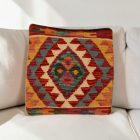 Kilim díszpárna 40x40 kézi szövésű Kelim párnahuzat