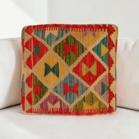 Kilim díszpárna 40x40 kézi szövésű Kelim párnahuzat