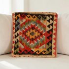 Kilim díszpárna 40x40 kézi szövésű Kelim párnahuzat