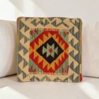 Kilim díszpárna 40x40 kézi szövésű Kelim párnahuzat