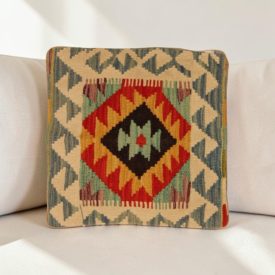 Kilim díszpárna 40x40 kézi szövésű Kelim párnahuzat