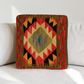 Kilim díszpárna 40x40 kézi szövésű Kelim párnahuzat