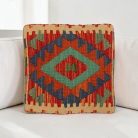 Kilim díszpárna 40x40 kézi szövésű Kelim párnahuzat