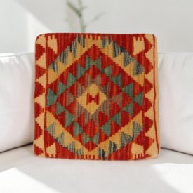 Kilim díszpárna 40x40 kézi szövésű Kelim párnahuzat