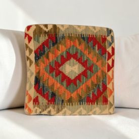 Kilim díszpárna 40x40 kézi szövésű Kelim párnahuzat