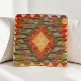 Kilim díszpárna 40x40 kézi szövésű Kelim párnahuzat
