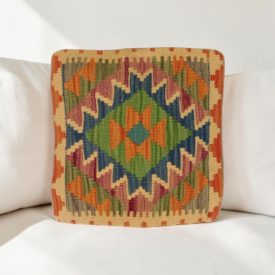 Kilim díszpárna 40x40 kézi szövésű Kelim párnahuzat