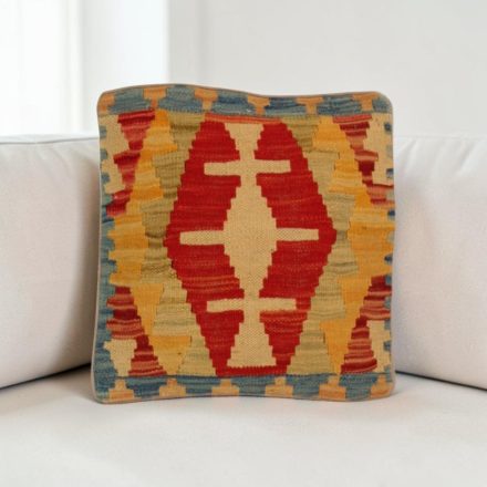 Kilim díszpárna 40x40 kézi szövésű párnahuzat