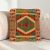 Kilim díszpárna 40x40 kézi szövésű párnahuzat