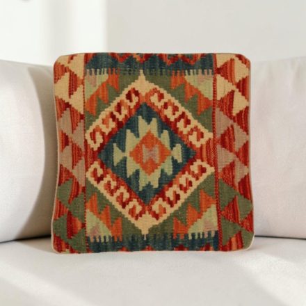 Kilim díszpárna 40x40 kézi szövésű párnahuzat